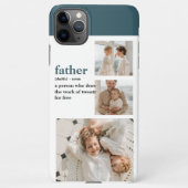 Moderne Collage Photo Happy Fathers Day Gift iPhone Hoesje (Achterkant)