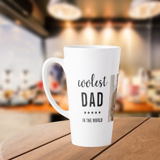 Moderne Collage Photo Happy Fathers Day Gift Latte Mok