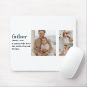 Moderne Collage Photo Happy Fathers Day Gift Muismat (Met muis)