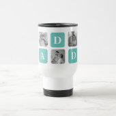 Moderne Collage Photo Happy Fathers Day Gift Reisbeker (Center)