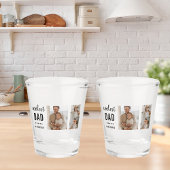 Moderne Collage Photo Happy Fathers Day Gift Shot Glas