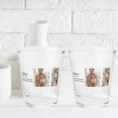 Moderne Collage Photo Happy Fathers Day Gift Shot Glas