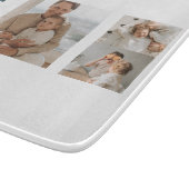 Moderne Collage Photo Happy Fathers Day Gift Snijplank (Hoek)