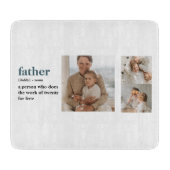 Moderne Collage Photo Happy Fathers Day Gift Snijplank (Voorkant)
