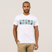 Moderne Collage Photo Happy Fathers Day Gift T-shirt (Voorkant volledig)