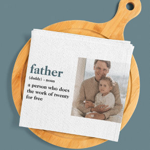 Moderne Collage Photo Happy Fathers Day Gift Theedoek
