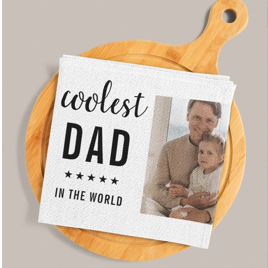 Moderne Collage Photo Happy Fathers Day Gift Theedoek