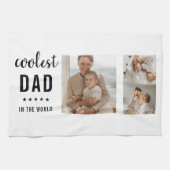 Moderne Collage Photo Happy Fathers Day Gift Theedoek (Horizontaal)