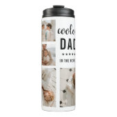 Moderne Collage Photo Happy Fathers Day Gift Thermosbeker (Voorkant)