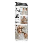 Moderne Collage Photo Happy Fathers Day Gift Thermosbeker (Geroteerd rechts)