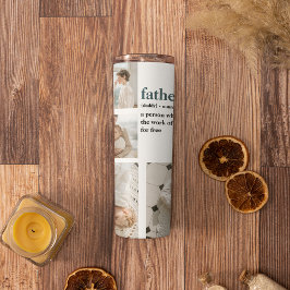Moderne Collage Photo Happy Fathers Day Gift Thermosbeker