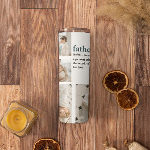 Moderne Collage Photo Happy Fathers Day Gift Thermosbeker