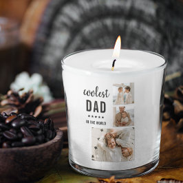 Moderne Collage Photo Happy Fathers Day Gift Vierkante Sticker