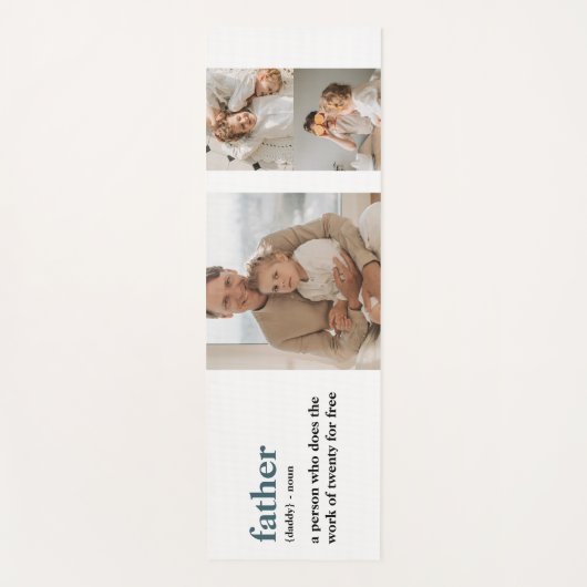 Moderne Collage Photo Happy Fathers Day Gift Yogamat (Voorkant)