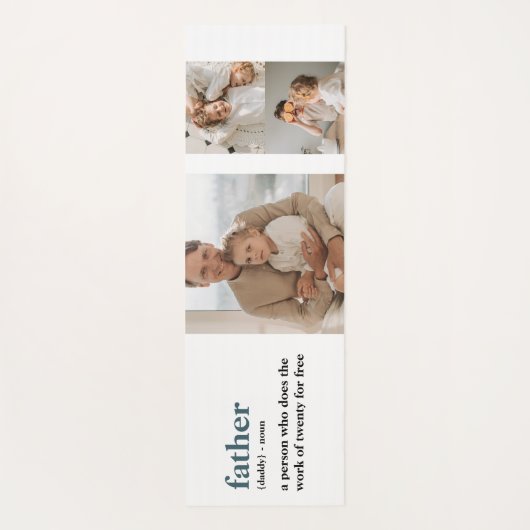 Moderne Collage Photo Happy Fathers Day Gift Yogamat (Achterkant)