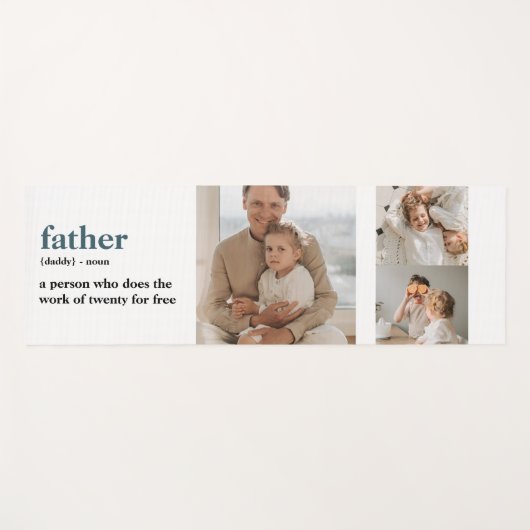 Moderne Collage Photo Happy Fathers Day Gift Yogamat (Voorkant (horizontaal))