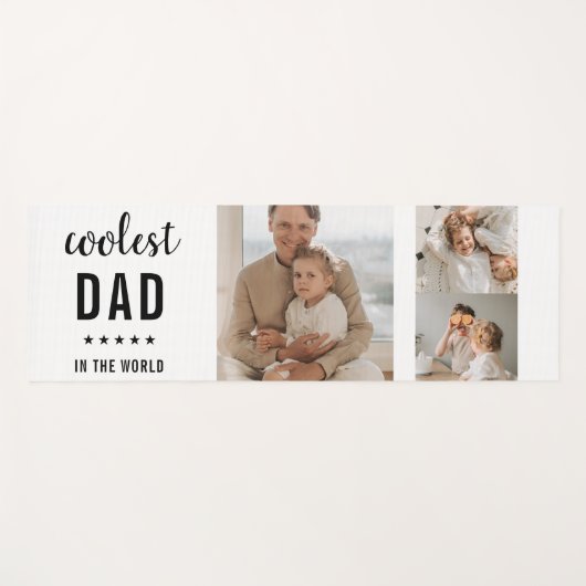 Moderne Collage Photo Happy Fathers Day Gift Yogamat (Voorkant (horizontaal))