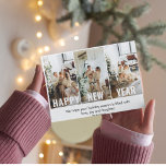 Moderne Collage Photo & Happy New Year Briefkaart<br><div class="desc">Moderne Collage Photo & Happy New Year Briefkaart</div>