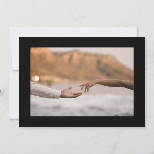 Moderne Collage  Qr-code multi-foto Save The Date (Achterkant)