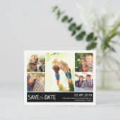 Moderne collage sparen het Briefkaart van de Datum (Staand voorkant)