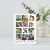 Moderne Collage van de Foto sparen het Briefkaart  (Staand voorkant)