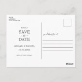 Moderne Collage van de Foto sparen het Briefkaart  (Achterkant)