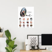 Moderne collage van een foto uit het eerste levens poster (Thuiskantoor)