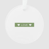 Moderne collage van huisdierfoto's ornament (voorkant)