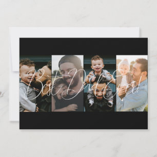 Moderne collage van vier foto's Vaderdag Feestdagenkaart