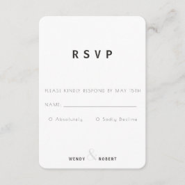 Moderne Collectie RSVP-kaart RSVP Kaartje