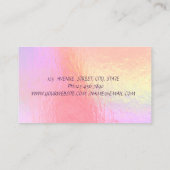 Moderne collectieve holografische instagram voor s visitekaartje (Achterkant)