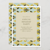 Moderne collectieve jaarlijkse feestdag kaart (Voorkant / Achterkant)