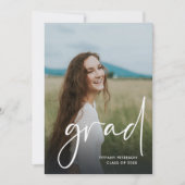 Moderne College Foto afstuderen aankondigingen (Voorkant)