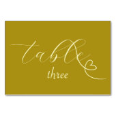 Moderne Colorblock Wedding | Donkergeel Kaart (Achterkant)