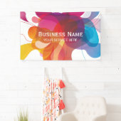 Moderne Colour Flow Trendy Business Spandoek (Insitu)