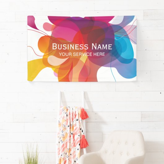 Moderne Colour Flow Trendy Business Spandoek (Insitu)