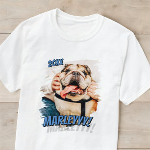 Moderne Comic Simple Cool Grunge Custom Huisdier F T-shirt