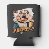 Moderne Comic Simple Grunge Custom Pet Photo Blikjeskoeler (Achterkant)