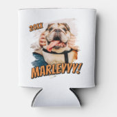 Moderne Comic Simple Grunge Custom Pet Photo Blikjeskoeler (Voorkant)