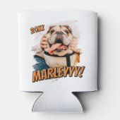 Moderne Comic Simple Grunge Custom Pet Photo Blikjeskoeler (Achterkant)