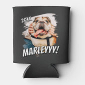 Moderne Comic Simple Grunge Custom Pet Photo Blikjeskoeler (Voorkant)