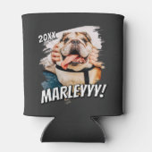 Moderne Comic Simple Grunge Custom Pet Photo Blikjeskoeler (Achterkant)