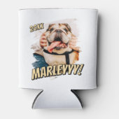 Moderne Comic Simple Grunge Custom Pet Photo Blikjeskoeler (Voorkant)