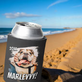 Moderne Comic Simple Grunge Custom Pet Photo Blikjeskoeler