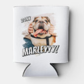 Moderne Comic Simple Grunge Custom Pet Photo Blikjeskoeler (Voorkant)