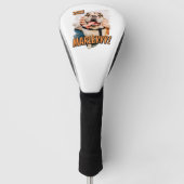 Moderne Comic Simple Grunge Custom Pet Photo Golfheadcover (Voorkant)