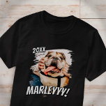 Moderne Comic Simple Grunge Custom Pet Photo T-shirt<br><div class="desc">Dit eenvoudige en klassieke ontwerp is samengesteld uit serif typografie en voegt een douanefoto van uw huisdier toe.</div>