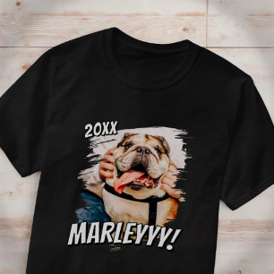 Moderne Comic Simple Grunge Custom Pet Photo T-shirt