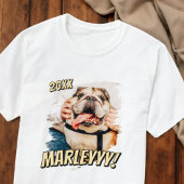 Moderne Comic Simple Grunge Custom Pet Photo T-shirt