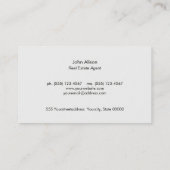 Moderne commerciële vastgoed wolkenkrabber Logo Visitekaartje (Achterkant)